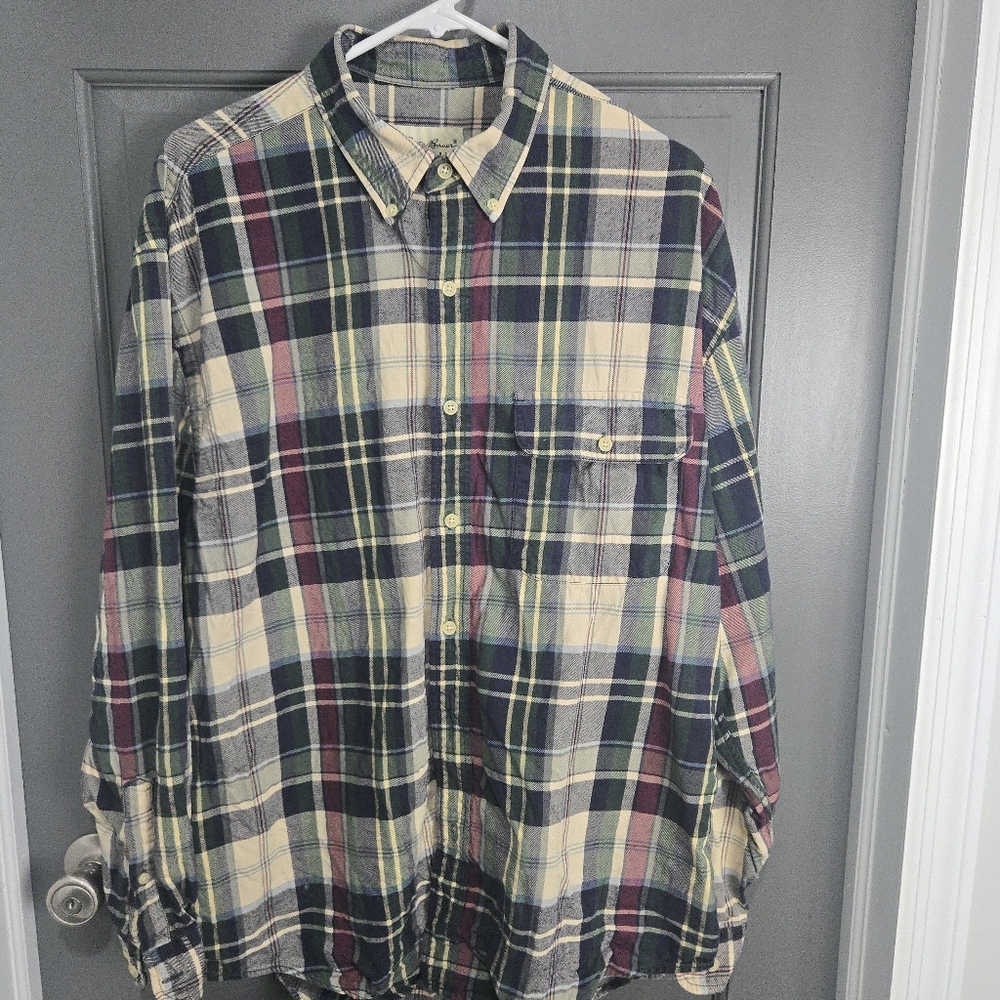 Eddie Bauer Flannel Plaid Shirt